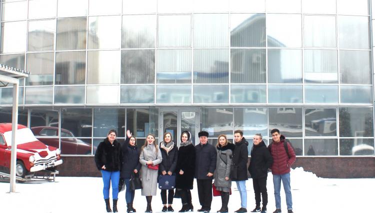 Students as part of a practical lesson visited the production