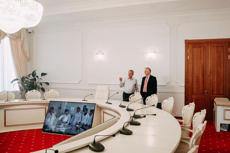 Visit of the general director of the company "Racus"