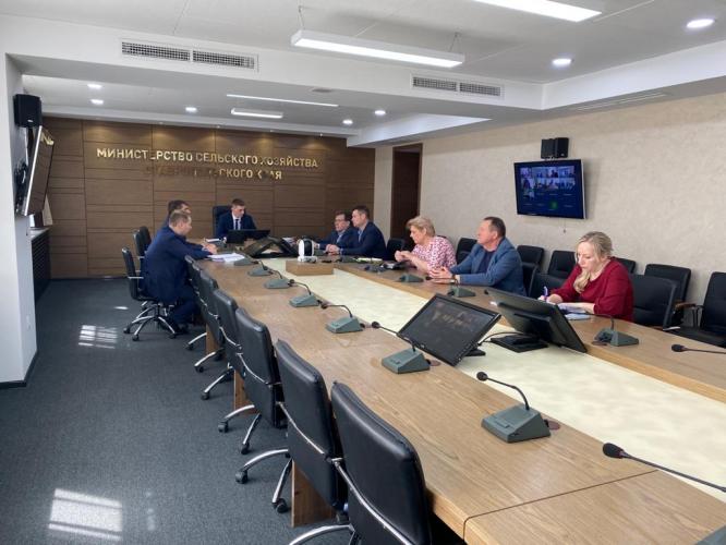 Meeting with representatives of Innopraktika at the Ministry of Agriculture of Stavropol Territory