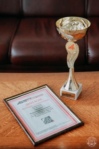 Presentation of the award “Legends of Stavropol” to the Rector of Stavropol State Agrarian University