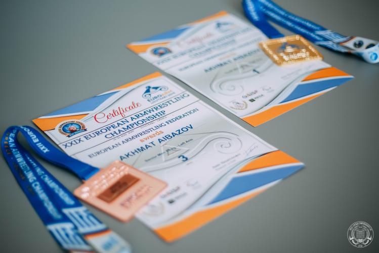A student of Stavropol State Agrarian University returned with awards from the European Armwrestling Championship