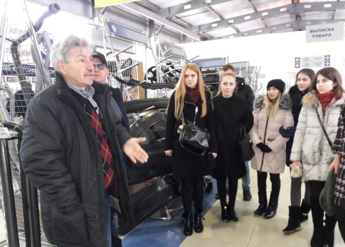 Practical lesson at the enterprise "Stavropolstroyoptorg"