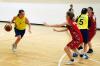 Teams of university won three victories at a regional basketball festival