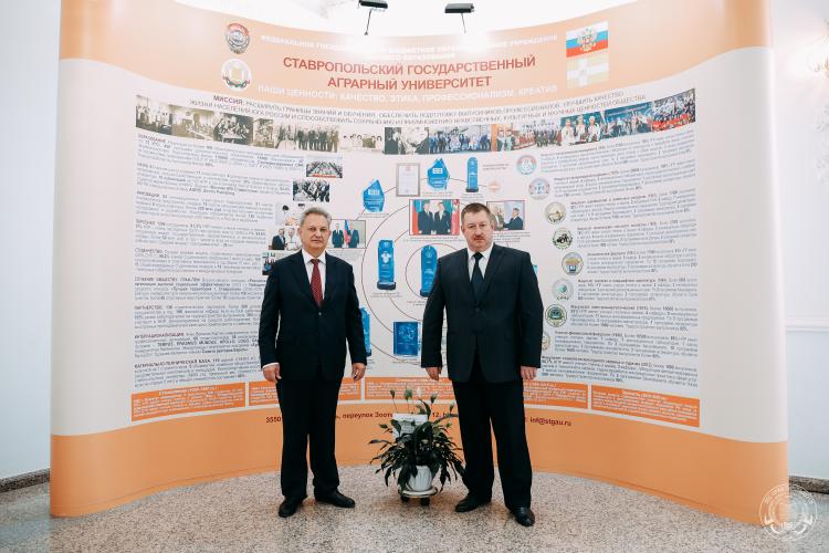 Visit of the rector of Michurinsky SAU Vadim Anatolyevich Babushkin to Stavropol State Agrarian University