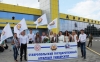 Students of SSAU solemnly met Evgeniy Kuznetsov at the airport